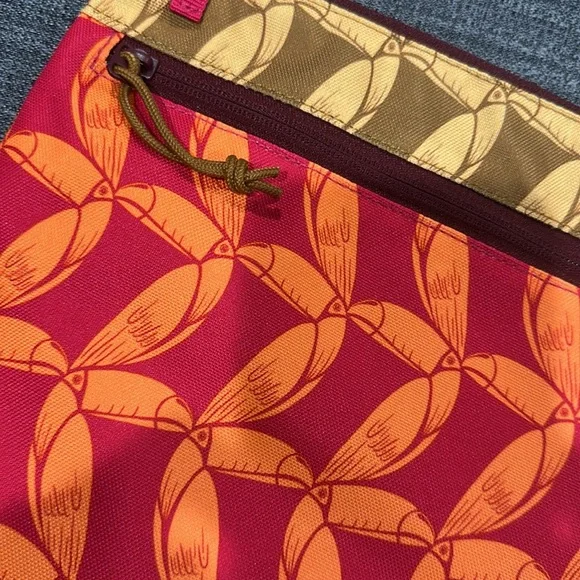 FARM Rio Red and Orange Patterned Pouch - Picture 3 of 3